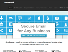 Tablet Screenshot of entrustedmail.com